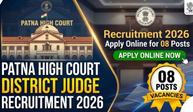 Patna High Court District Judge Recruitment 2026 Apply Online for 08 Posts