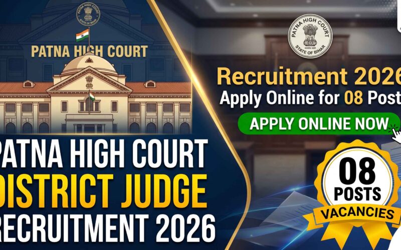 Patna High Court District Judge Recruitment 2026 Apply Online for 08 Posts